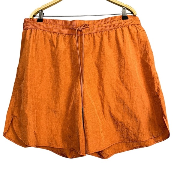 Future Collective Womens Shorts Orange XL Gabriella Karefa-Johnson Nylon Side - Picture 1 of 10